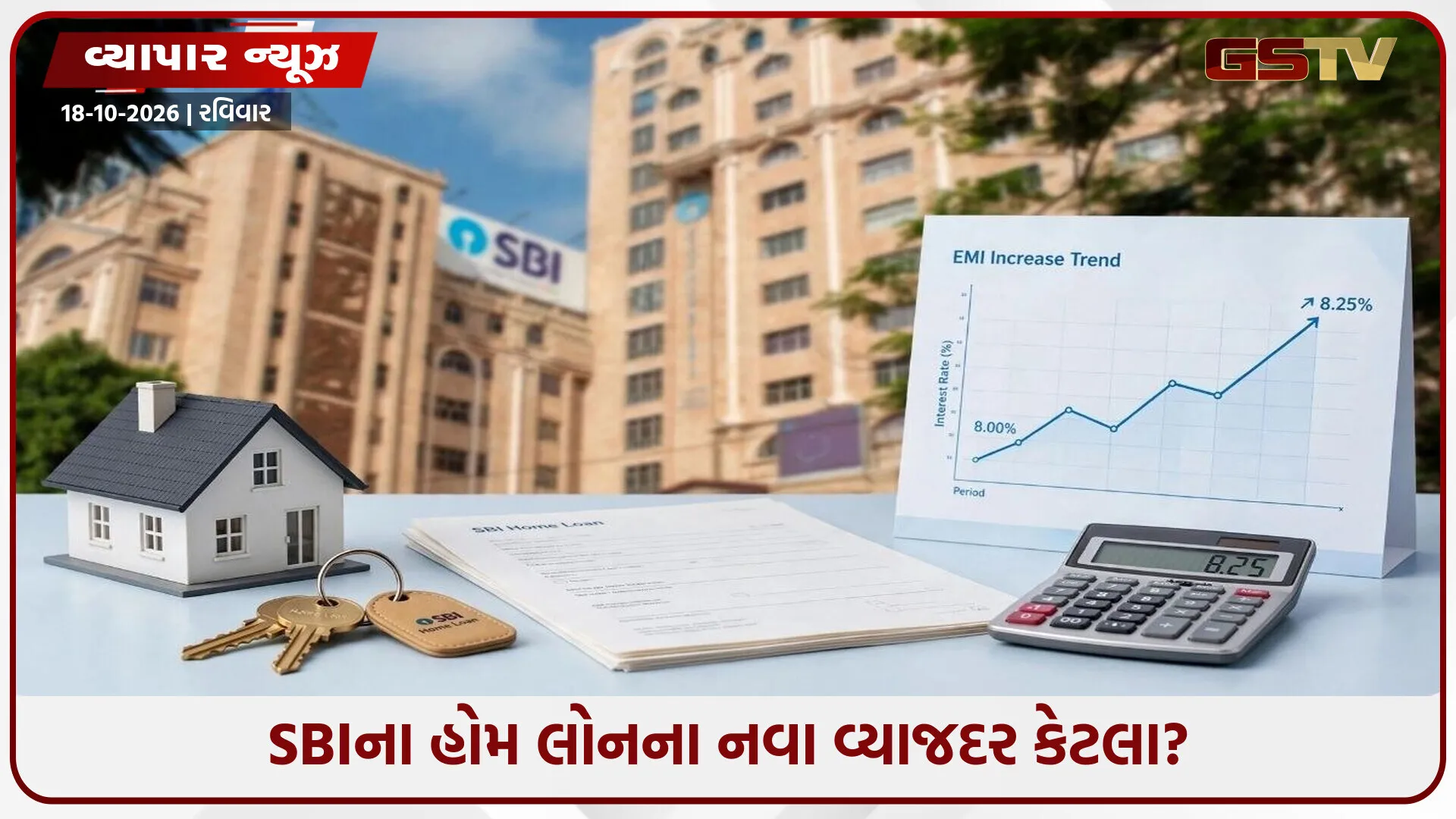SBI હોમ લોન મોંઘી થઈ! 50 લાખની લોન પર દર મહિને ₹781 વધુ EMI, જાણો નવા વ્યાજદર અને ગણતરી