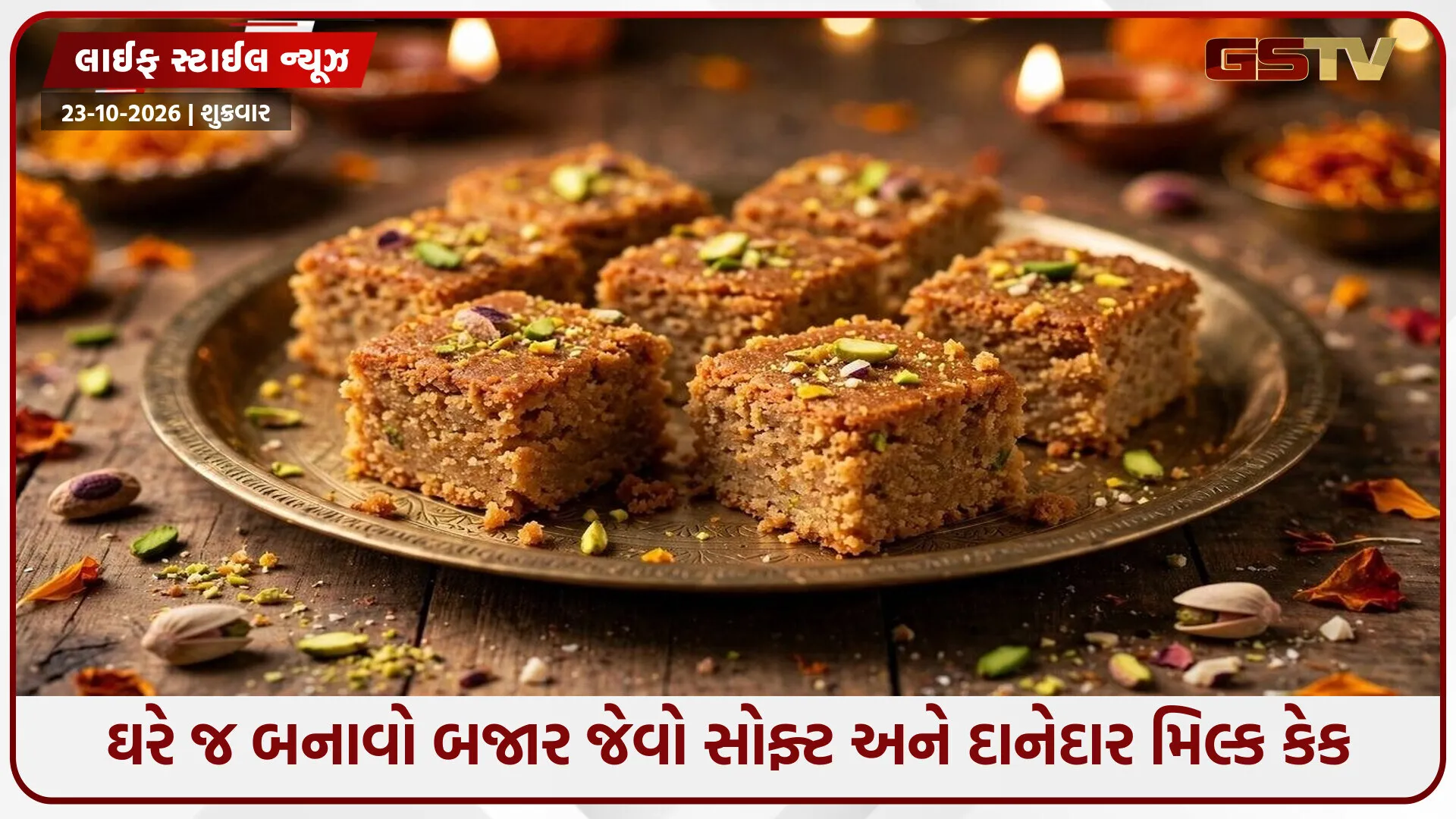 દિવાળી પર મહેમાનો માટે બનાવો ખાસ મીઠાઈ, આ સરળ રીતથી ઘરે જ બનાવો દાનેદાર મિલ્ક કેક