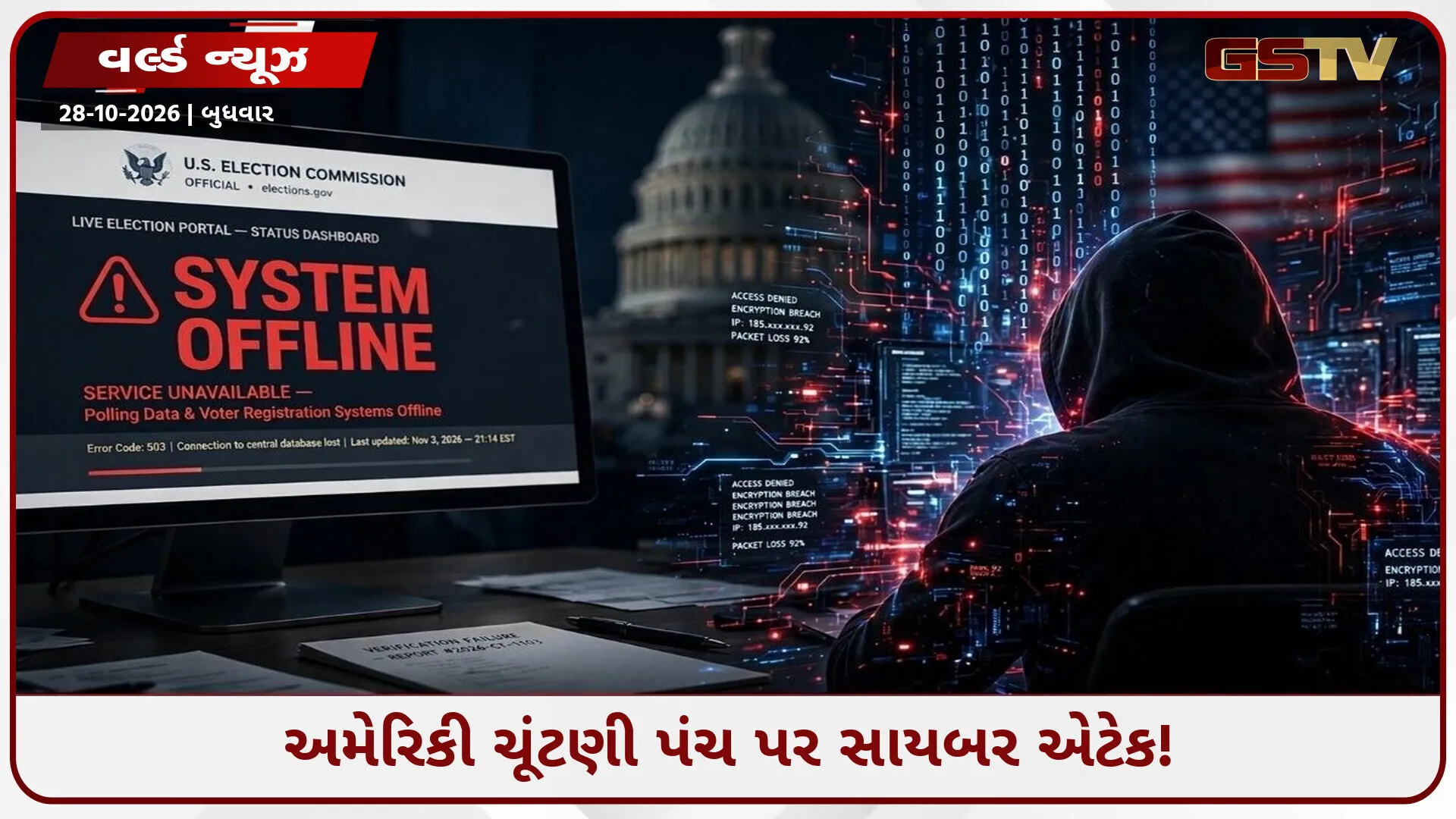 અમેરિકી ચૂંટણી પંચની વેબસાઇટ પર સાયબર હુમલો! સિસ્ટમ બંધ, મધ્યસત્ર ચૂંટણી પહેલાં મોટો ખતરો?
