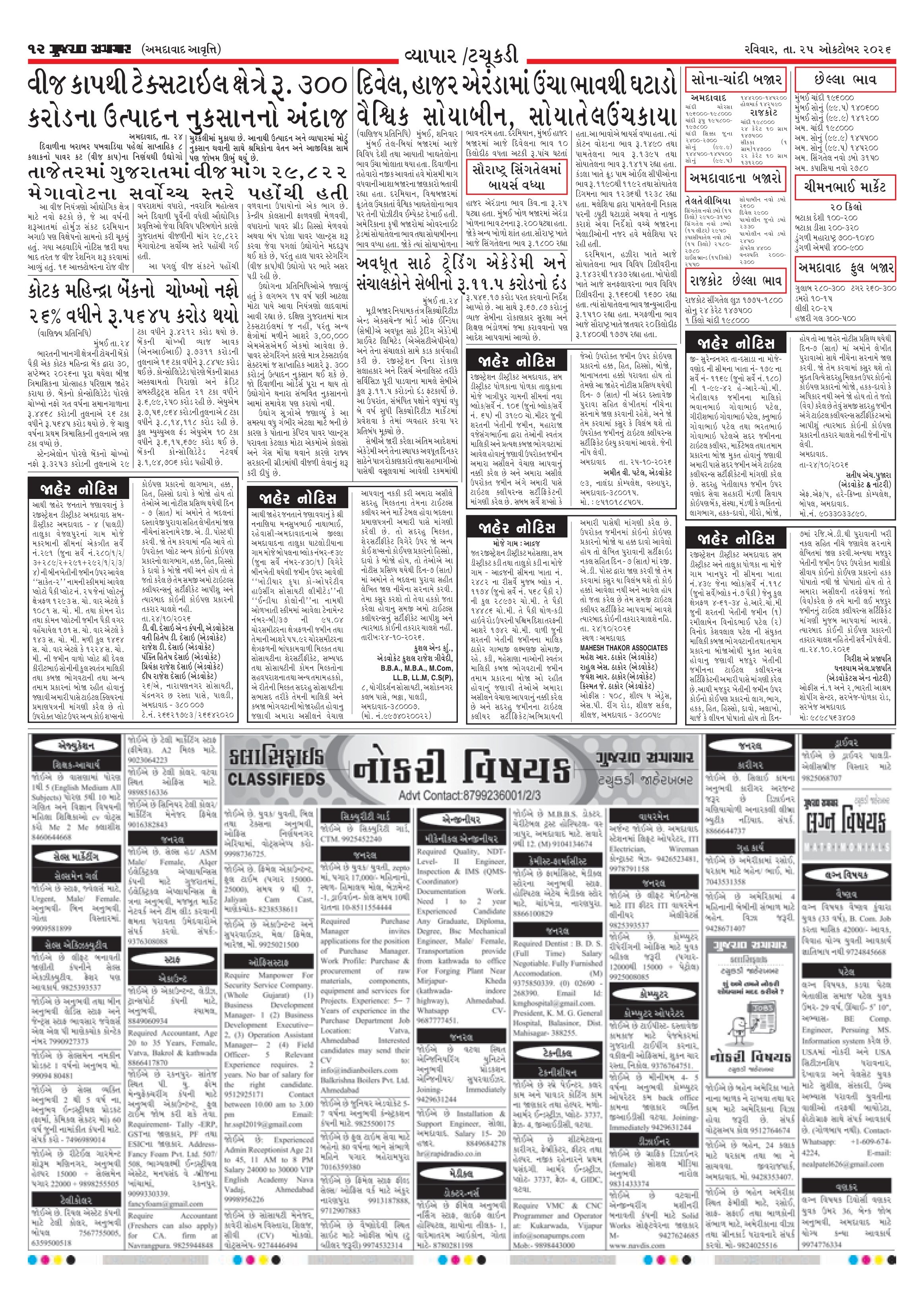 E-PAPER ઈ-પેપર – 25 ઑક્ટોબર 2026 – પાનું 12